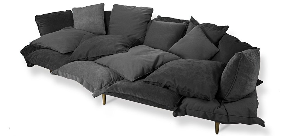 Диван Seletti Sofa Comfy charcoal grey - фото