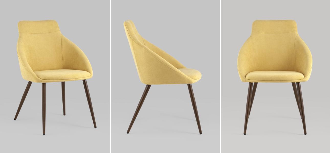 Стул Queenie Chair Желтый Цвет - фото