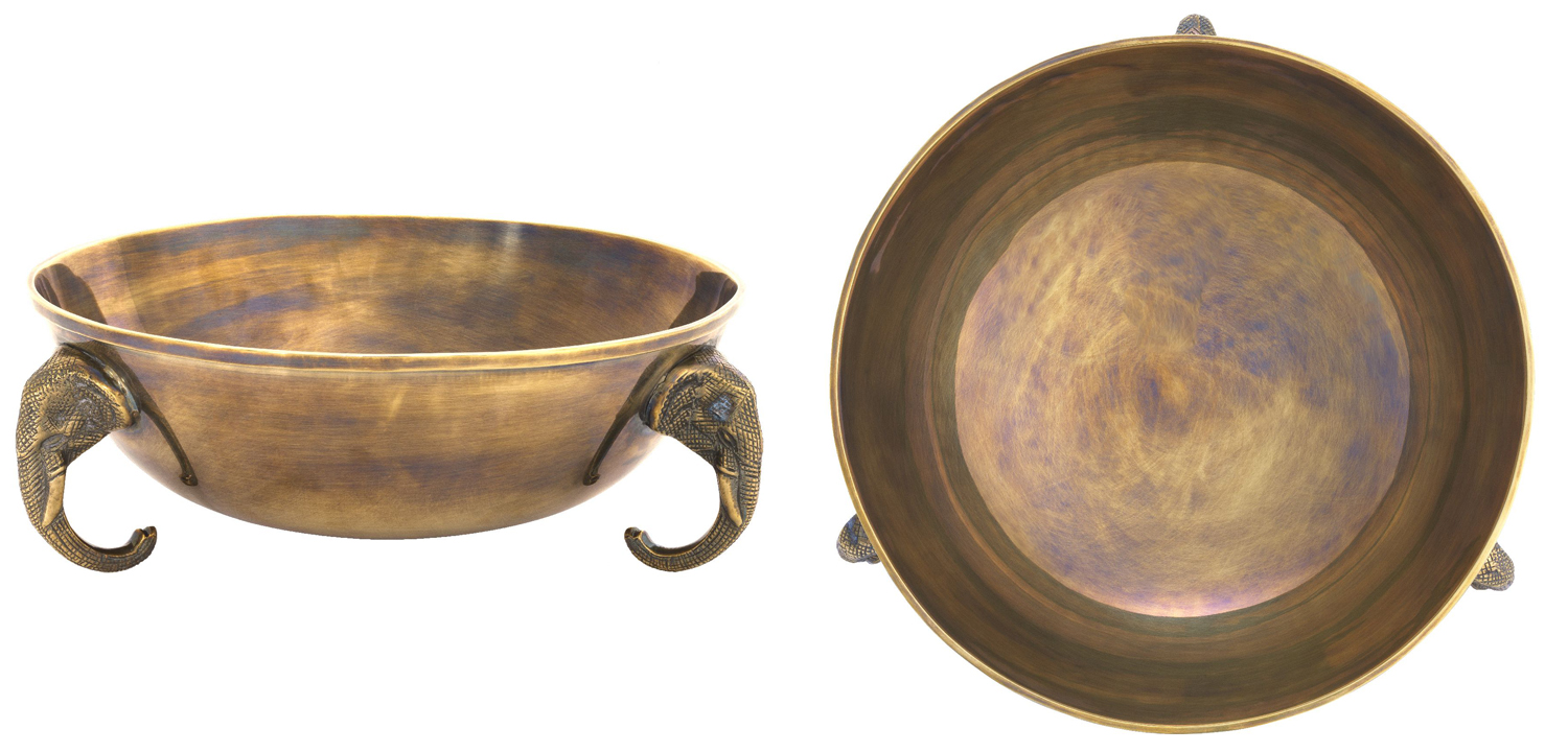 Чаша Eichholtz Bowl Maharaja brass - фото