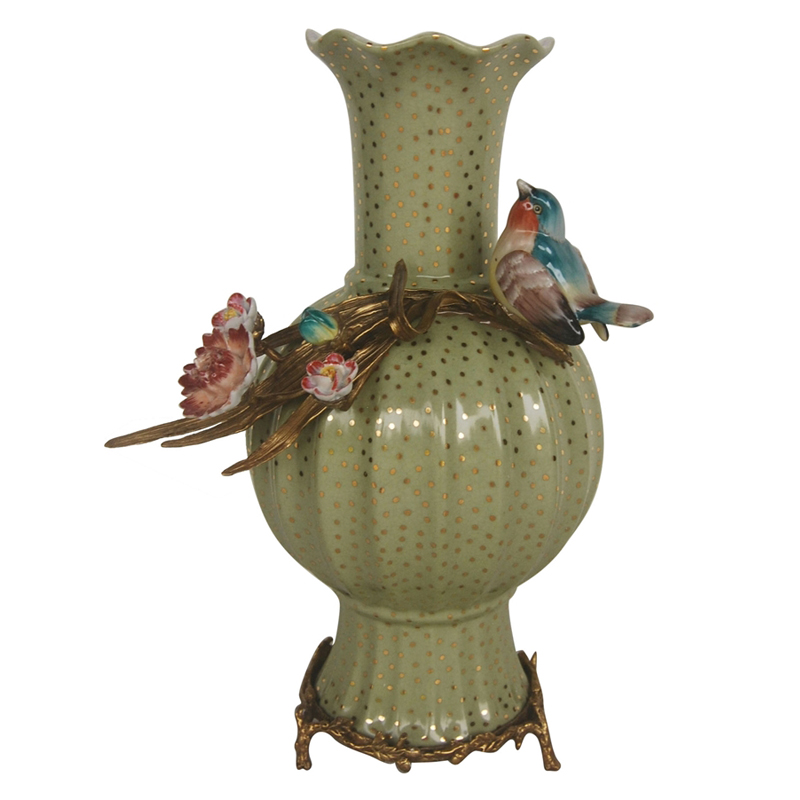 Bird and Gold Dots Vase      | Loft Concept 