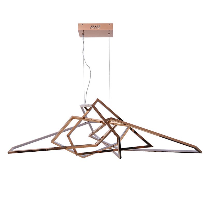  Geometric Plexus Gold Chandelier    | Loft Concept 