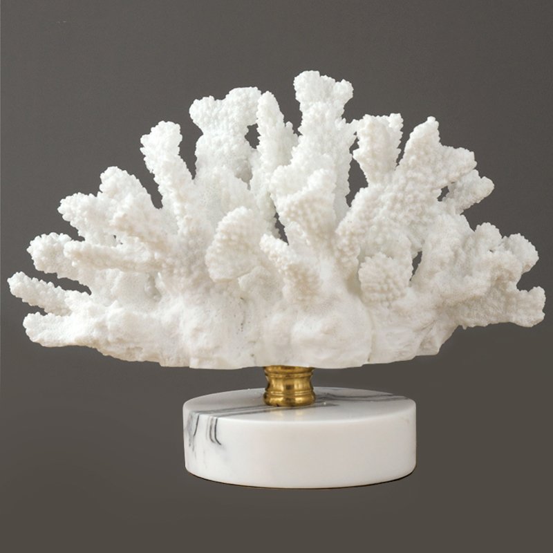 

Белый коралл Cluster на подставке