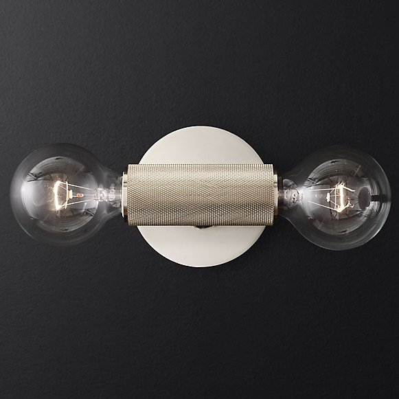  RH Utilitaire Inline Sconce Silver    | Loft Concept 