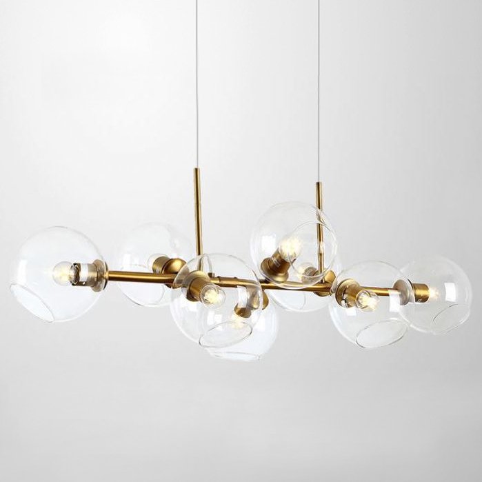  Staggered Glass Chandelier 8      | Loft Concept 