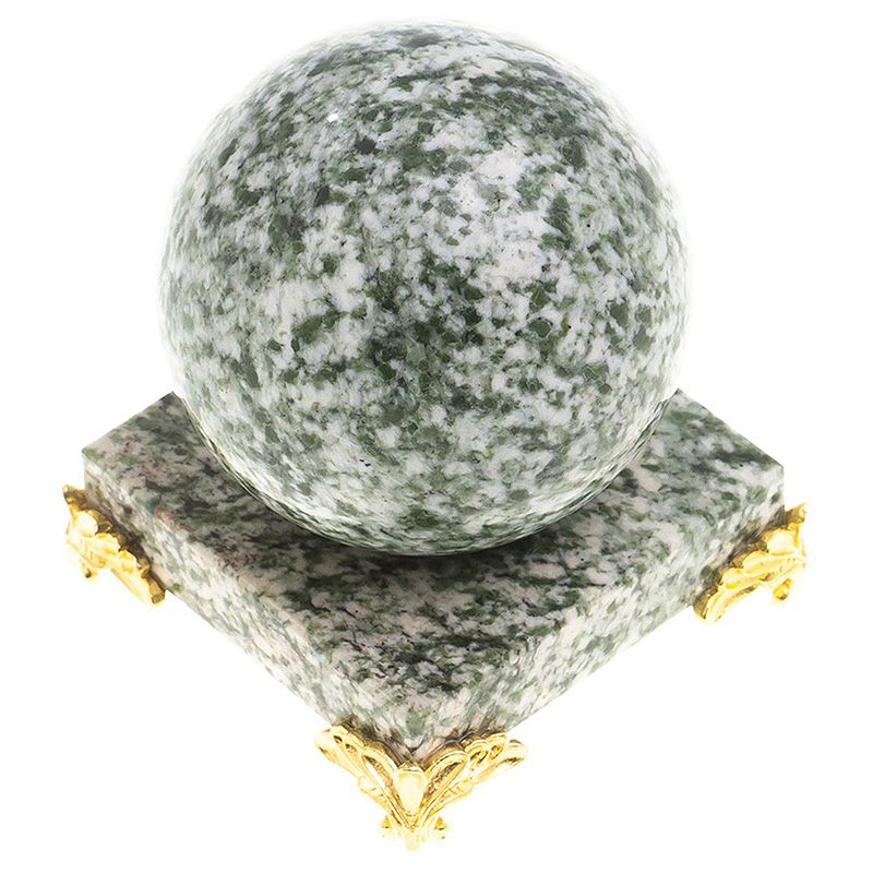 

Шар декоративный на подставке из натурального камня Жадеит Natural Stone Spheres 6 см