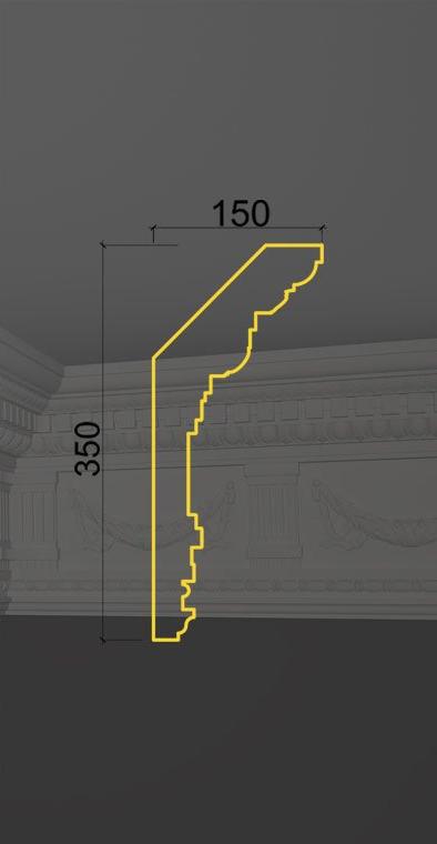 Карниз с орнаментом KO-27 в Москве