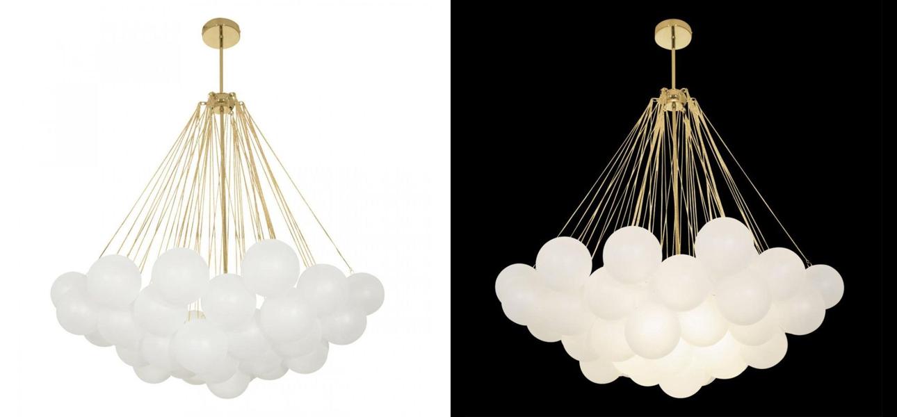 Люстра Белые Шары Apparatus Studio CLOUD Gold диаметр 100 см по цене 58 ...