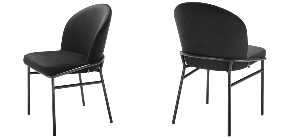 Комплект из двух стульев Eichholtz Dining Chair Willis Set of 2 black Комплект из двух стульев Eichholtz Dining Chair Willis Set of 2 black - Loft-Concept
