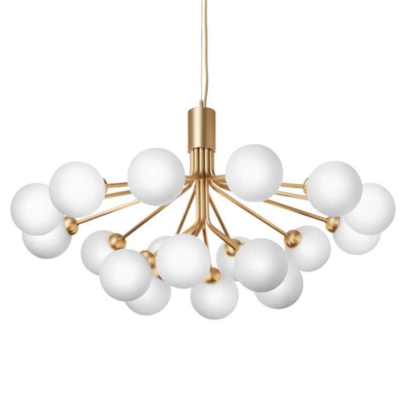  Berries Chandelier White Balloons Gold 18       | Loft Concept 