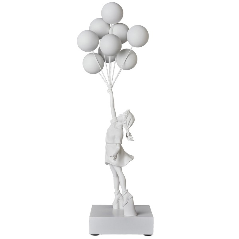  Flying Balloons Girl white     | Loft Concept 