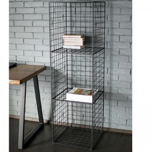 Стеллаж Carney Black Industrial Metal Rust Rack