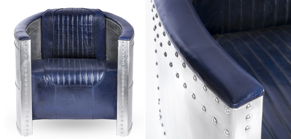 Кресло Aviator Tomcat chair Blue - фото