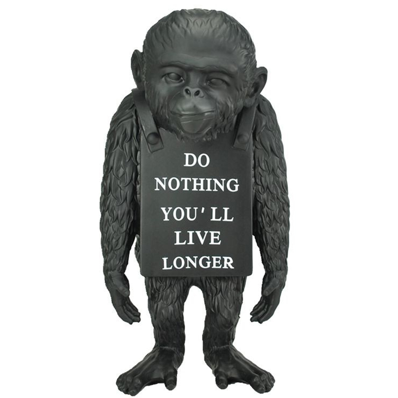  Banksy Lying Monkey Black    | Loft Concept 