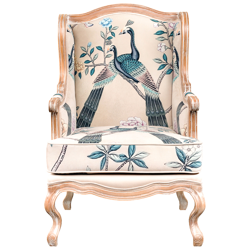 

Кресло с синими павлинами Emperor's Bird 2