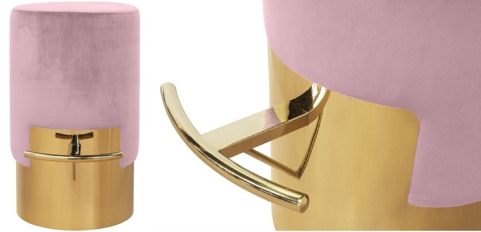 ELLA BAR STOOL Розовый Барный стул - фото
