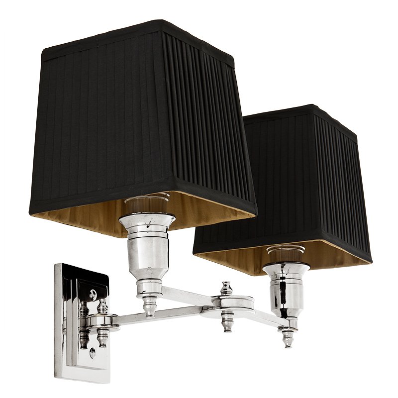  Wall Lamp Lexington Double Nickel+Black     | Loft Concept 