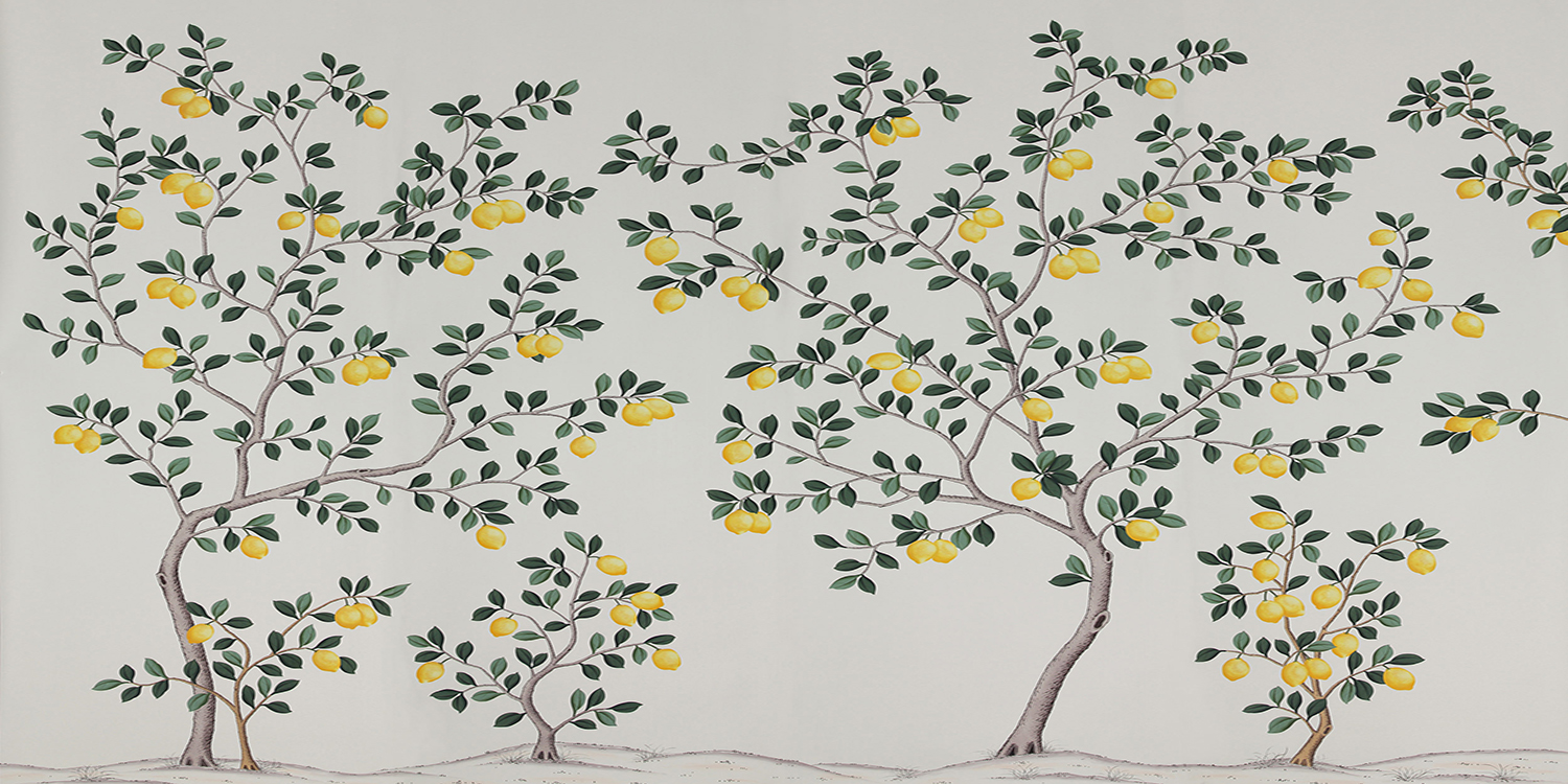 Обои ручная роспись Lemon Grove Bleached White - фото
