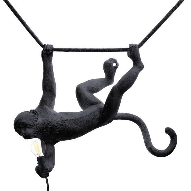   Seletti The Monkey Lamp Swing Black    | Loft Concept 