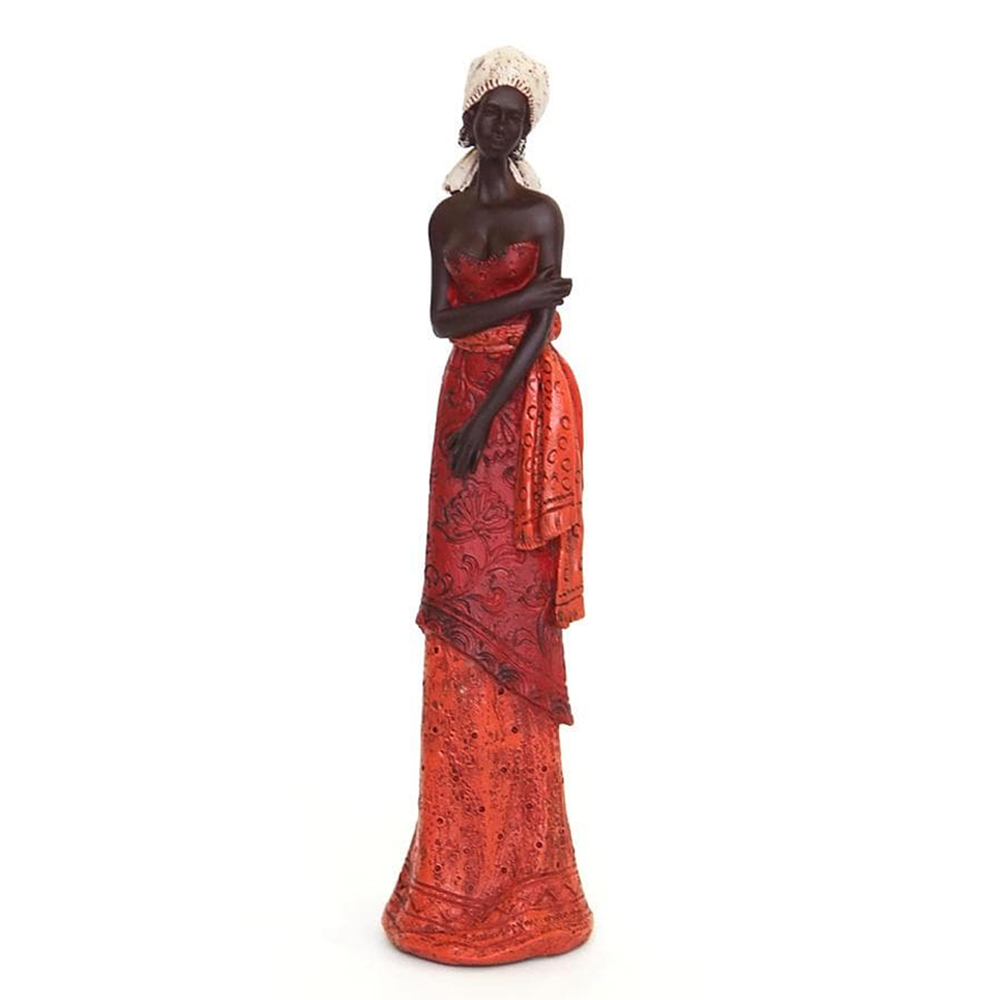 

Фигурка негритянка в красном платье Lady in Red