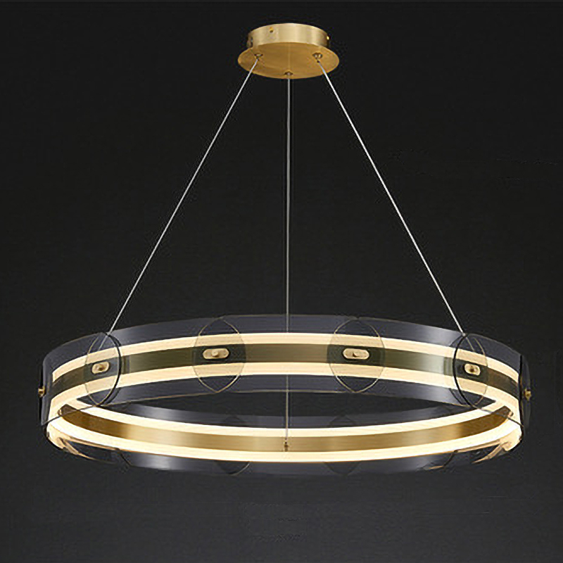  Gold ring horizontal chandelier     | Loft Concept 