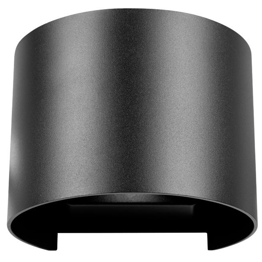 Уличный настенный светильник цилиндрической формы черного цвета из металла Urban Minimalist 4650₽