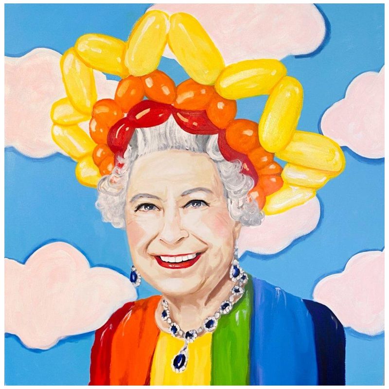 Картина Queen Elizabeth in Balloon Sunshine Crown