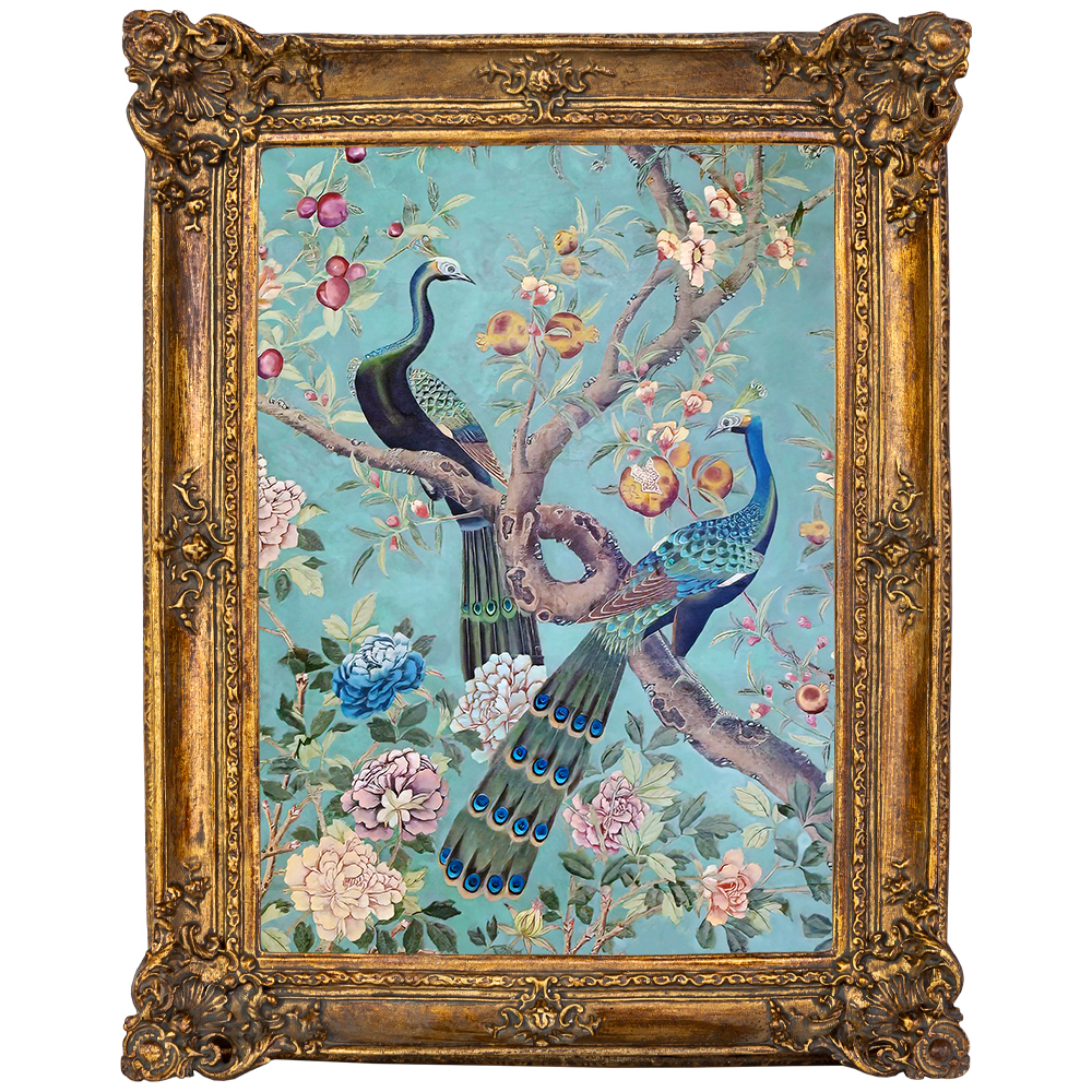 

Постер в раме в стиле шинуазри Павлины на дереве Chinoiserie Imperial Garden Peacocks on a Tree Poster