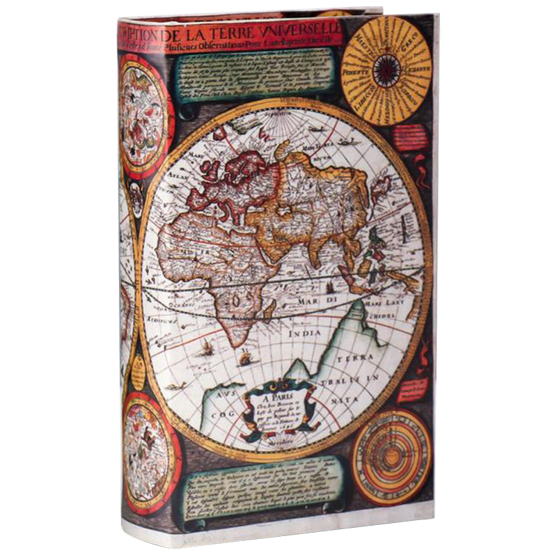 - Map of The World Book Box    | Loft Concept 