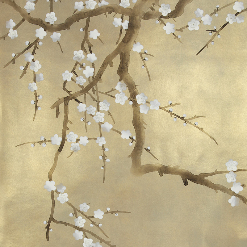    Plum Blossom Colourway SC-231 on Krugerrand gilded paper    | Loft Concept 