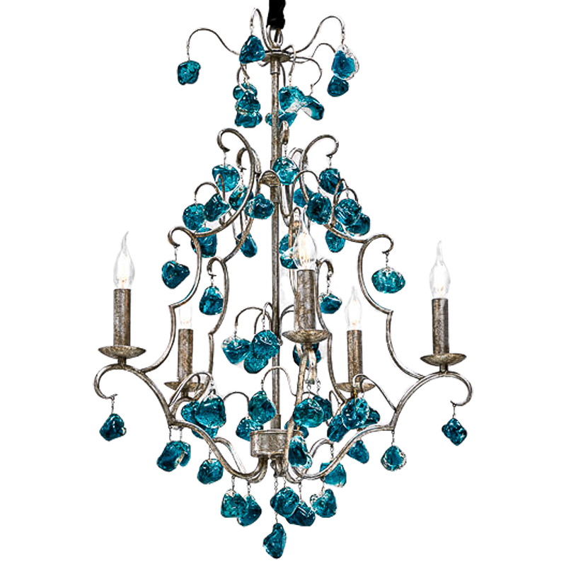  Crystal Blue Cupertino Chandelier 55       | Loft Concept 