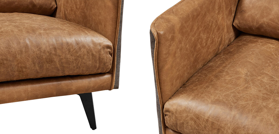 Кресло Caramel Leather & Textiles Armchair - фото