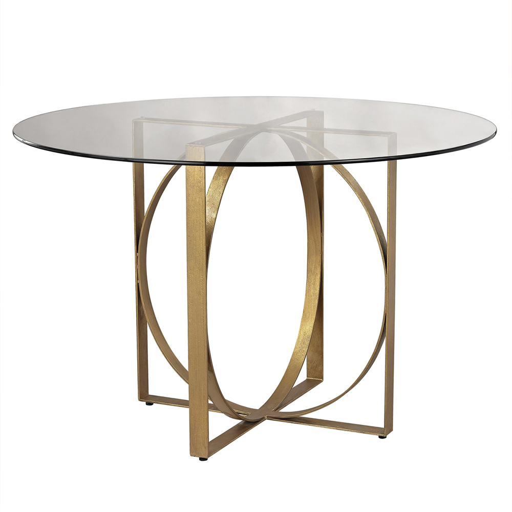 Стол обеденный круглый с основанием из 2-х пересекающихся колец Modern Geometric Silhouette 72800₽