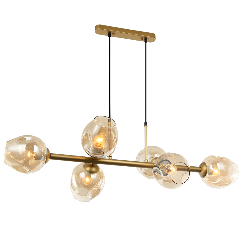  Branching Bubble Chandelier Line Gold   (Amber)   | Loft Concept 