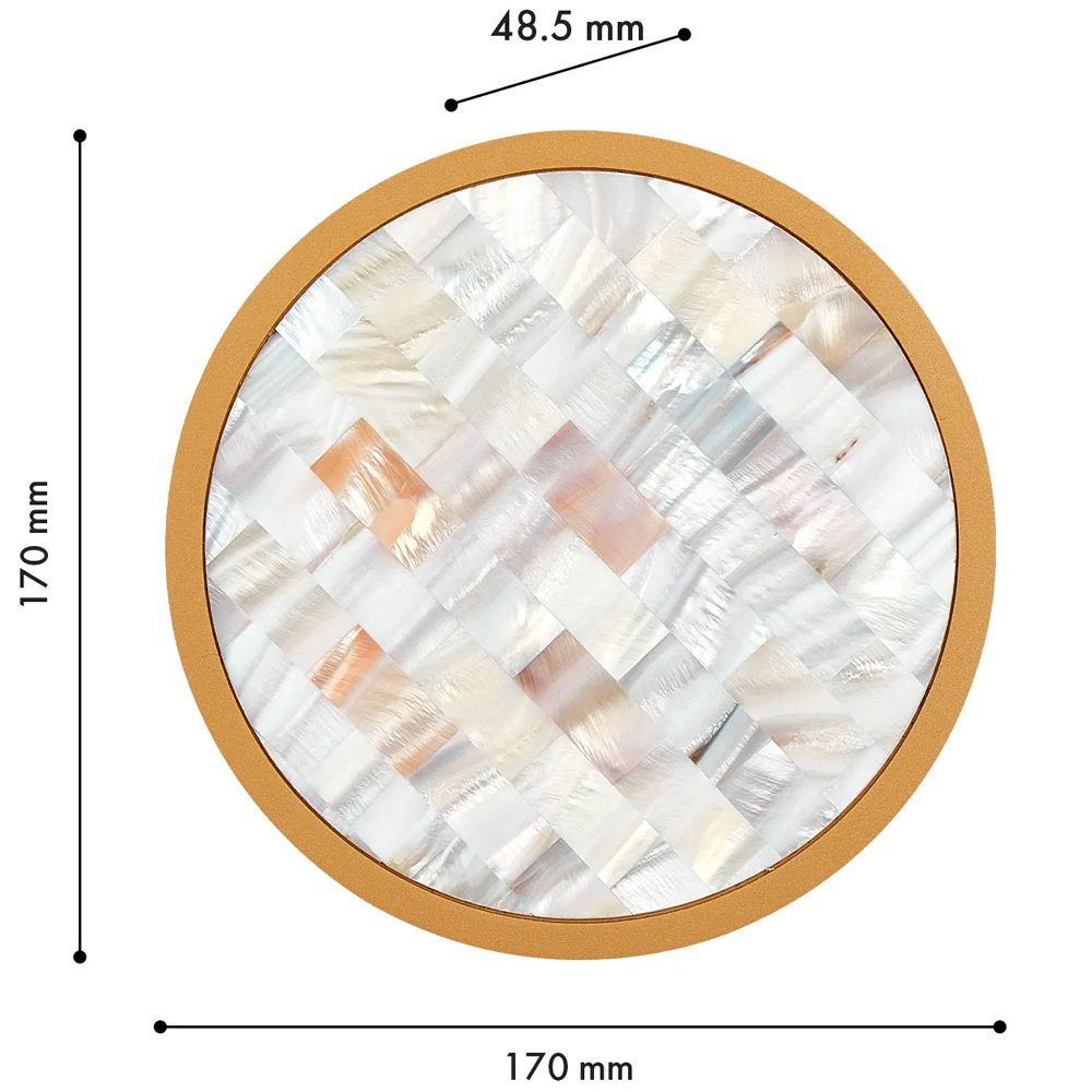Бра в форме диска с перламутровыми прямоугольниками из морской ракушки Touch of Marine Charm в Москве
