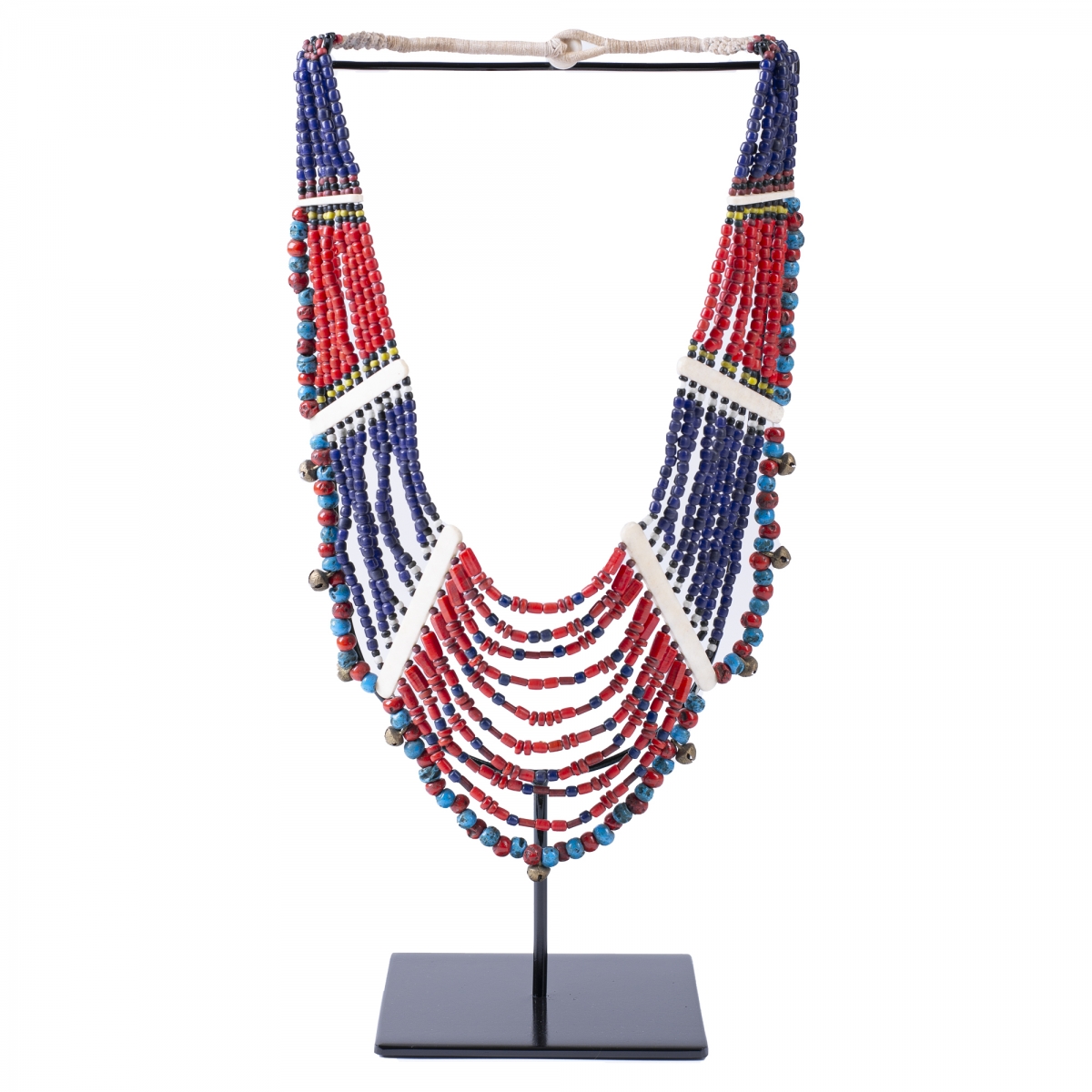 

Этническое ожерелье на подставке Line Beads