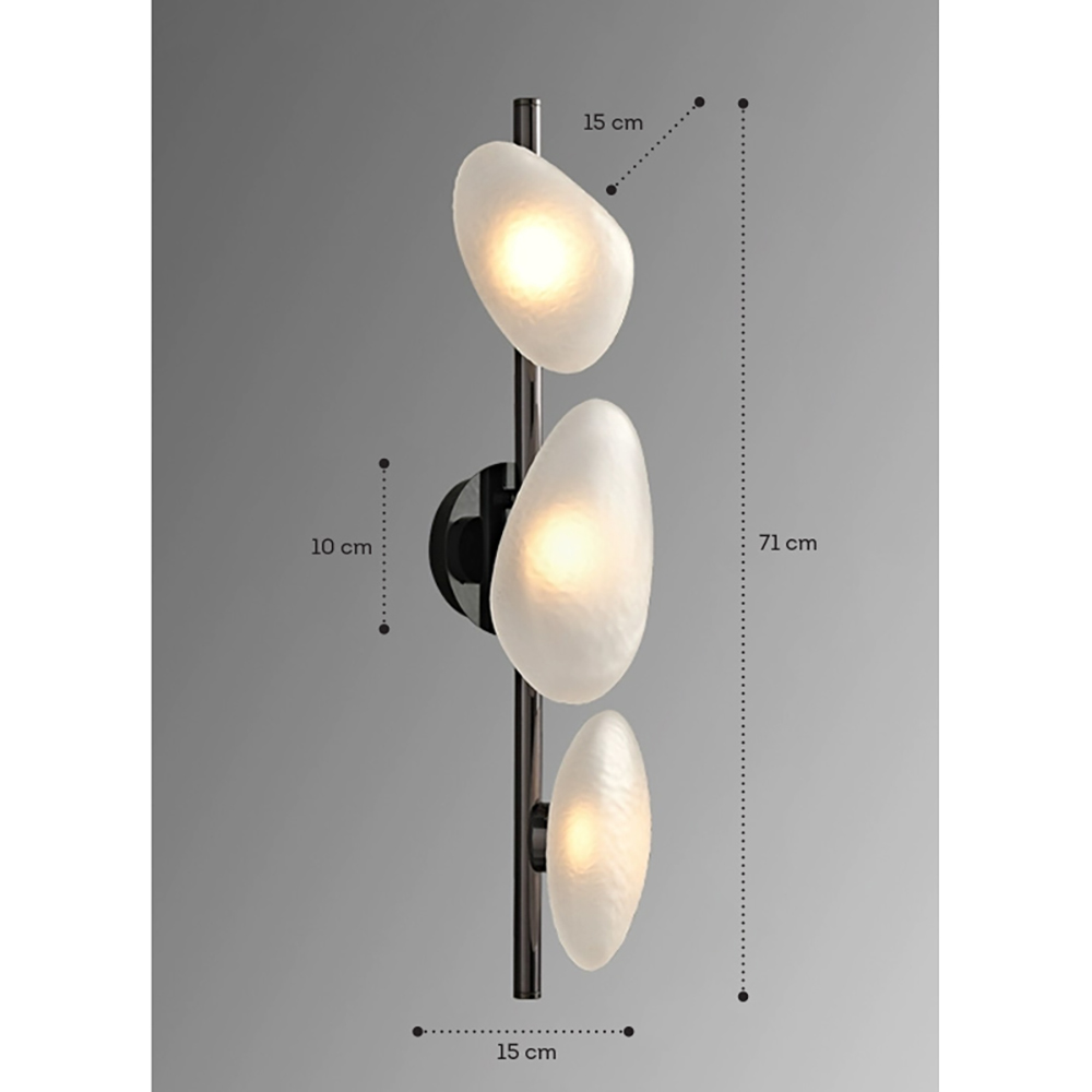 Бра LINDIS FROST LONG WALL 3 лампы Молочное стекло  в Москве