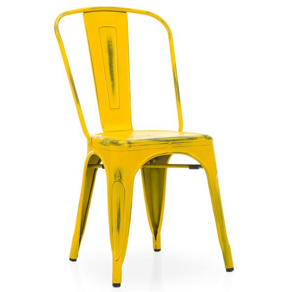   Tolix Chair Vintage Yellow    | Loft Concept 