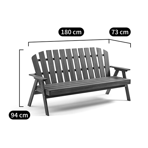 Садовая скамья из массива акации Ruth Wooden Bench в Москве