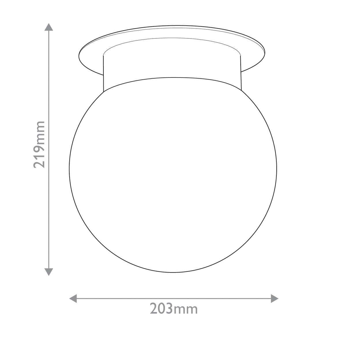 Потолочный светильник с белым матовым шарообразным плафоном Kichler в Москве