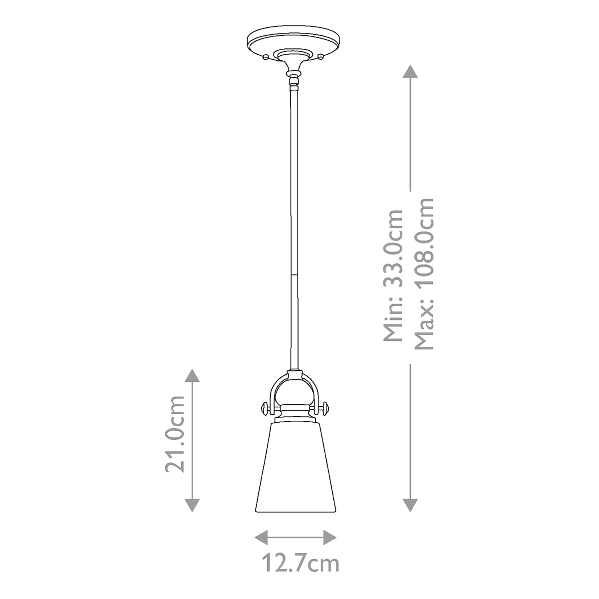 Подвесной светильник бронзового цвета с матовым стеклянным плафоном в форме конуса Hinkley в Москве