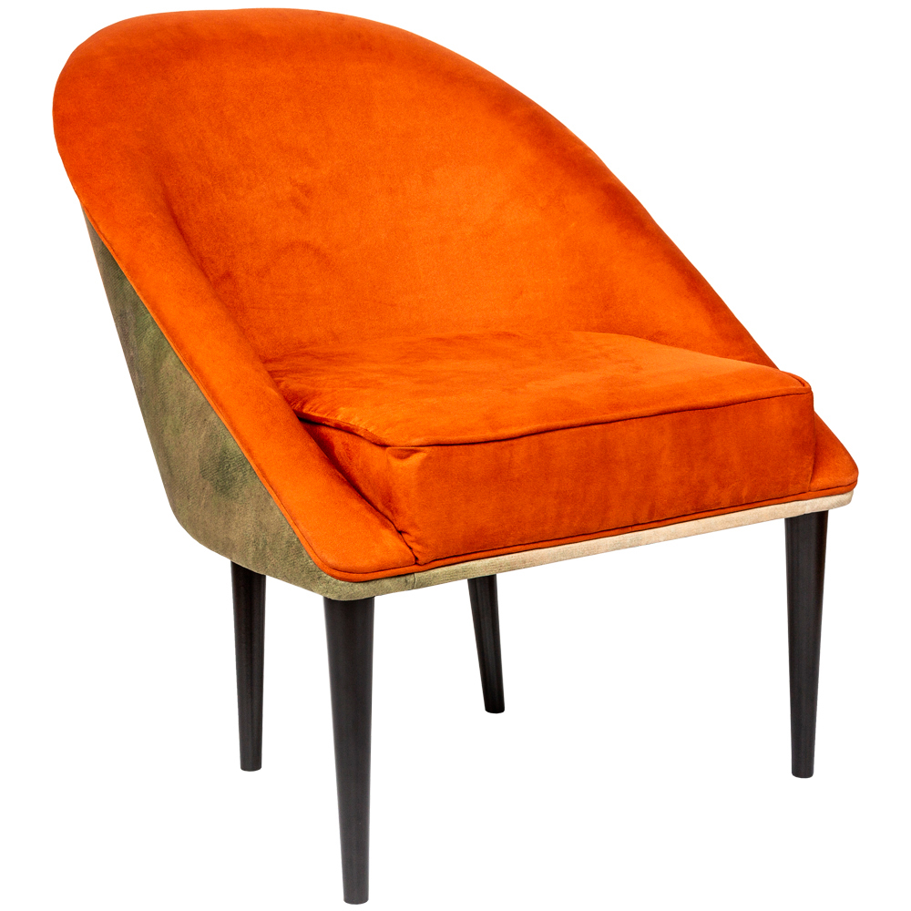 

Кресло из натурального бука оранжевое с цветным принтом Impressionism in Art
