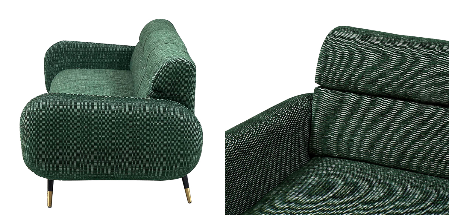 Диван Hebert Green Sofa L Зеленый - фото