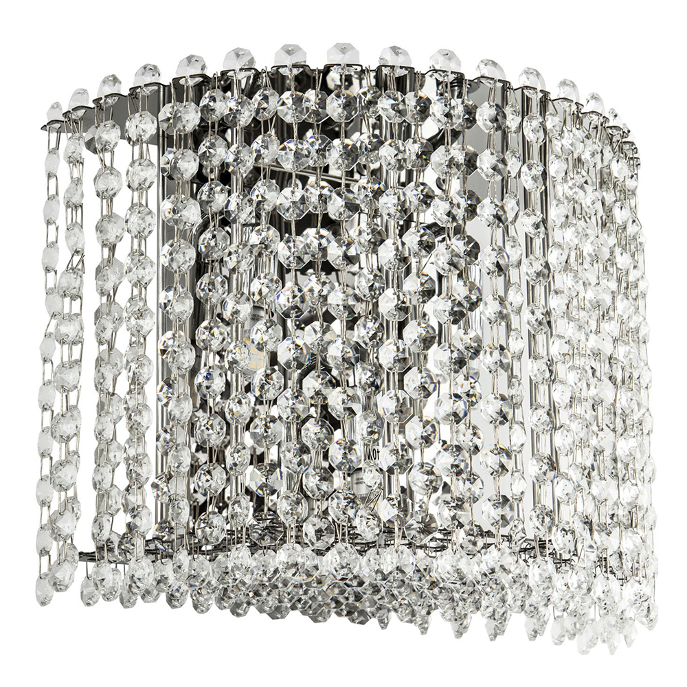 

Бра с хрустальными подвесками хром Crystal Art Chrome Wall Lamp