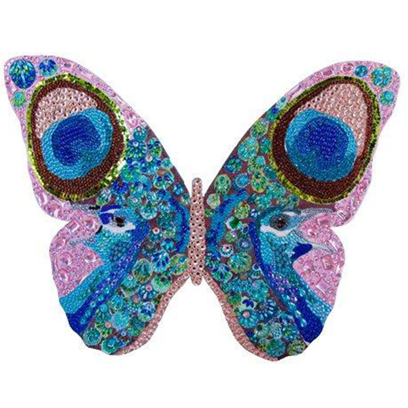  Peacock Bedazzled Butterfly Cut Out    | Loft Concept 