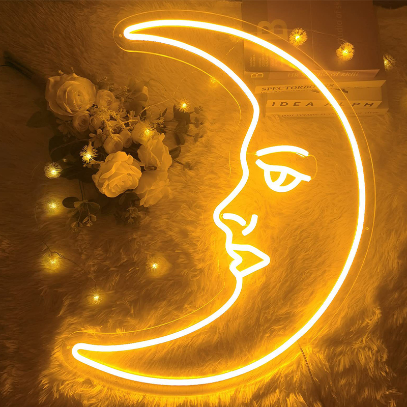    Crescent Moon Neon Wall Lamp     | Loft Concept 