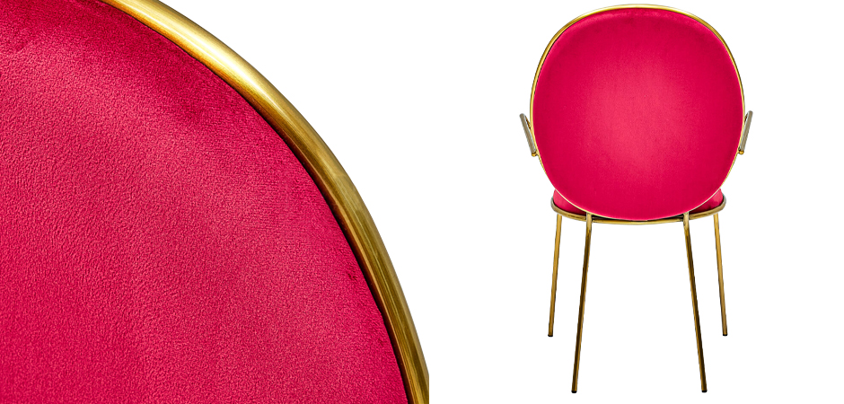 Стул с подлокотниками STAY Chair Fuchsia - фото №1