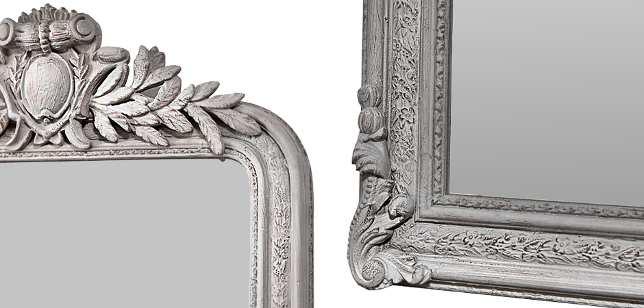 Зеркало Polastron Mirror Vintage Gray Зеркало Polastron Mirror Vintage Gray - Loft-Concept в Москве