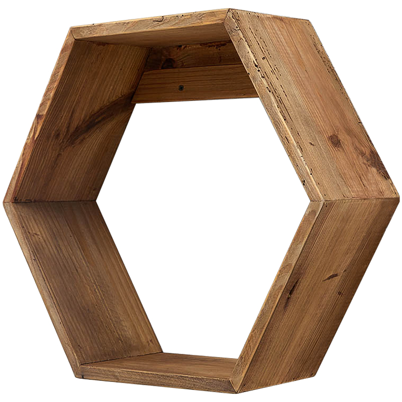      Wood Honeycomb Shelf    | Loft Concept 