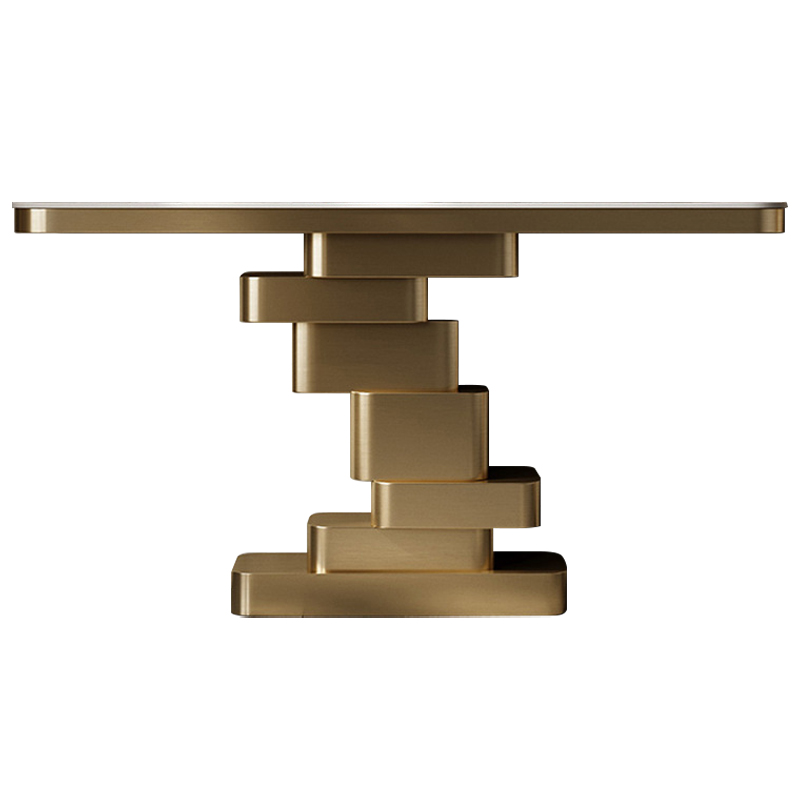  Maja Marble Metal Console Table Brass      | Loft Concept 