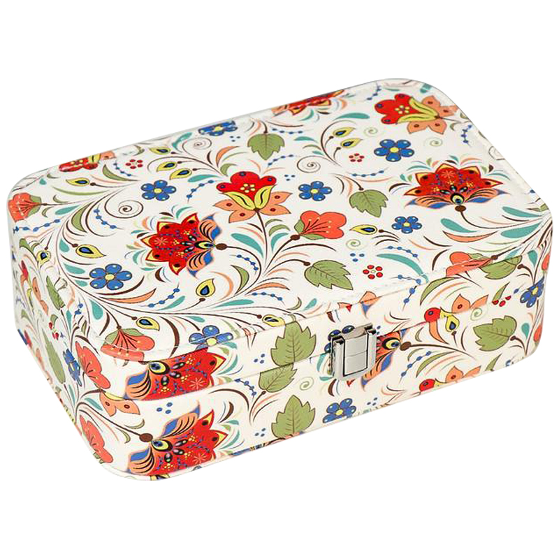  Multicilored Floral Pattern Jewerly Organizer Box    | Loft Concept 